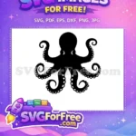 Free Black Tentacles Free Sea Creature Octopus Free SVG 1 - Instant Download