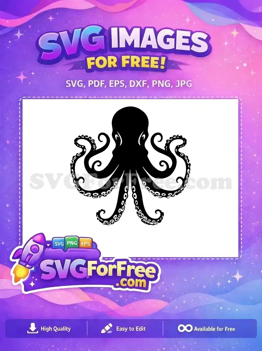 Free Tentacle Curl Free Sucker Detail Undersea Free SVG