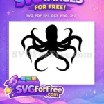 Free Black Tentacles Free Sea Creature Octopus Free SVG 2 - Instant Download