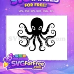 Free Curled Tentacles Free Sucker Detail Octopus Free SVG 2 - Instant Download