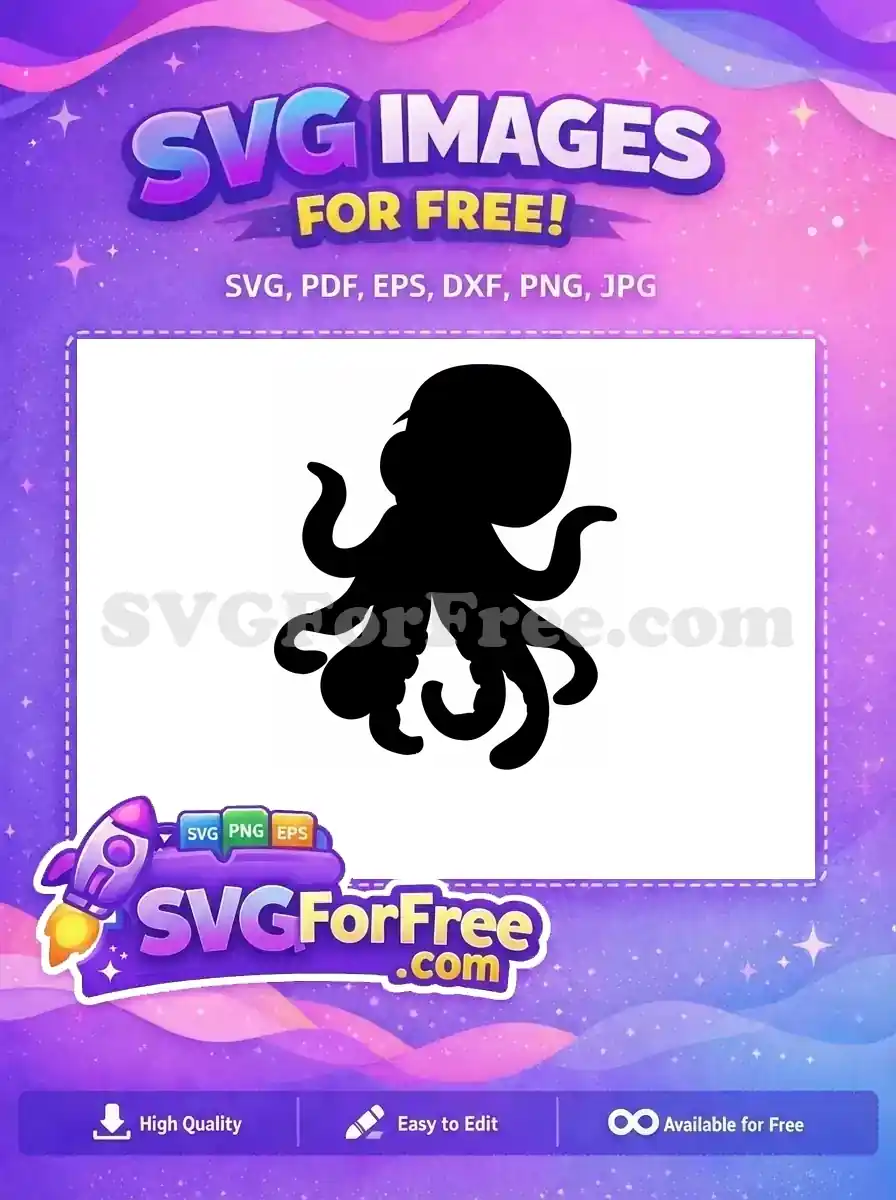 Free Tentacle Design Free Sea Animal Octopus Free SVG 2