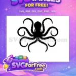 Free Tentacle Detail Free Ocean Graphic Undersea Free SVG - Instant Download