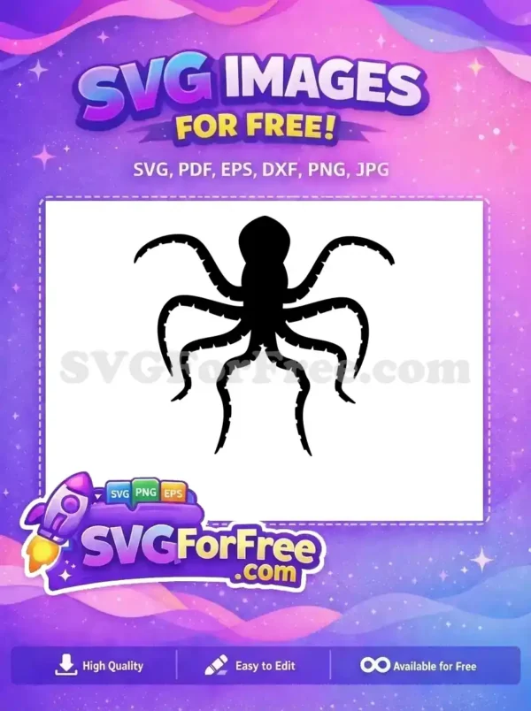Free Black Tentacles Free Sea Monster Octopus Free SVG