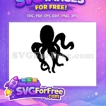 Free Octopus Tentacle Free Coffee Mug Silhouette Free SVG - Instant Download