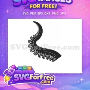 Free Black Tentacle Free Cutout Octopus Silhouette Free SVG