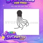 Free Gray Tentacles Free Marine Life Octopus Free SVG - Instant Download