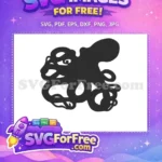 Free Tentacle Suction Free Cartoon Eyes Octopus Free SVG - Instant Download