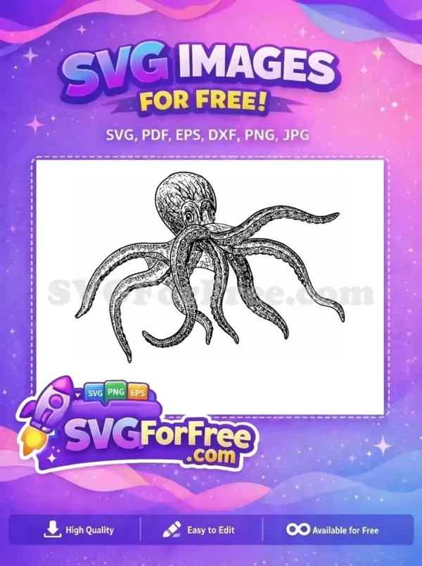 Free Tentacle Design Free Sea Animal Octopus Free SVG 5 Free Tentacle Design Free Sea Animal Octopus Free SVG 5