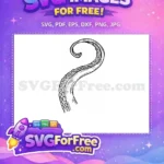 Free Black Octopus Free Silhouette Tentacle Sea Free SVG - Instant Download