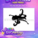 Free Curled Tentacles Free Ocean Creature Octopus Free SVG 3 - Instant Download