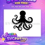 Free Curled Tentacles Free Sucker Detail Octopus Free SVG 3 - Instant Download