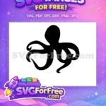 Free Curled Tentacles Free Sea Creature Octopus Free SVG 7 - Instant Download