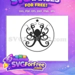 Free Starfish Detail Free Curled Tentacles Octopus Free SVG - Instant Download