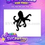 Free Curled Tentacles Free Sea Creature Octopus Free SVG 9 - Instant Download