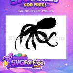 Free Curled Tentacles Free Sea Creature Octopus Free SVG 17 - Instant Download