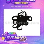 Free Black Tentacles Free Ocean Silhouette Underwater Free SVG - Instant Download