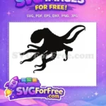 Free Detailed Tentacles Free Ocean Creature Silhouette Free SVG 3 - Instant Download