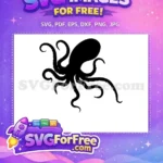 Free Curled Tentacles Free Sea Creature Octopus Free SVG 20 - Instant Download