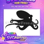 Free Curled Tentacles Free Sea Creature Octopus Free SVG 21 - Instant Download