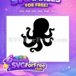 Free Curling Tentacles Free Ocean Creature Octopus Free SVG - Instant Download