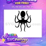 Free Black Tentacle Free Sea Creature Octopus Free SVG 4 - Instant Download