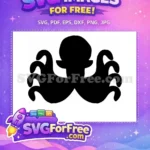 Free Black Octopus Tentacle Free Silhouette Sea Free SVG 5 - Instant Download