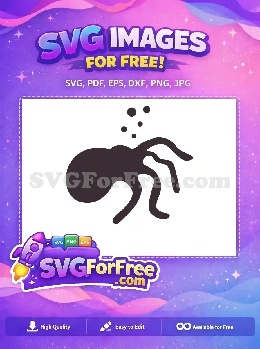 Free Bubbles Silhouette Free Tentacles Octopus Free SVG