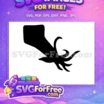 Free Black Tentacle Free Sea Animal Octopus Free SVG 2 - Instant Download