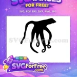Free Curled Tentacles Free Ocean Creature Octopus Free SVG 8 - Instant Download