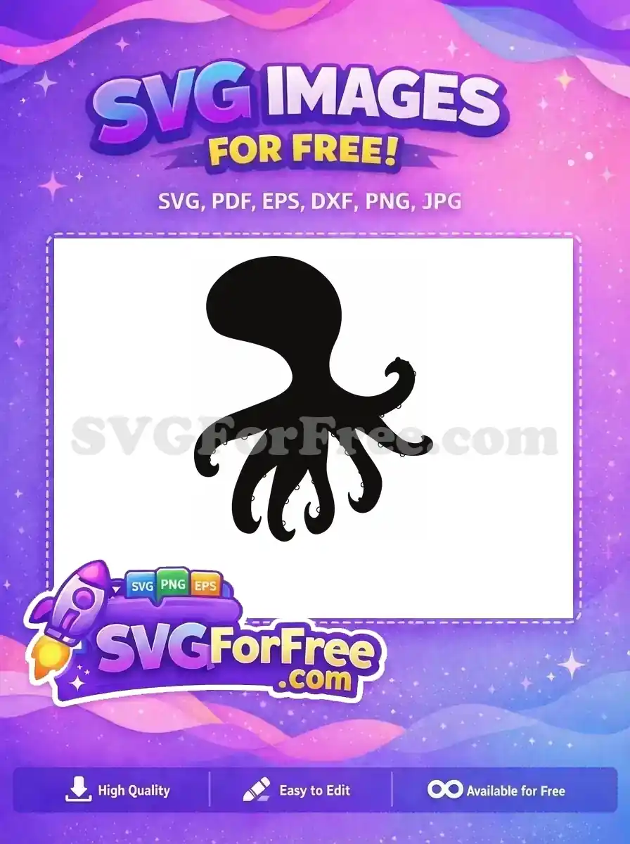 Free Curled Tentacles Free Sucker Details Ocean Free SVG
