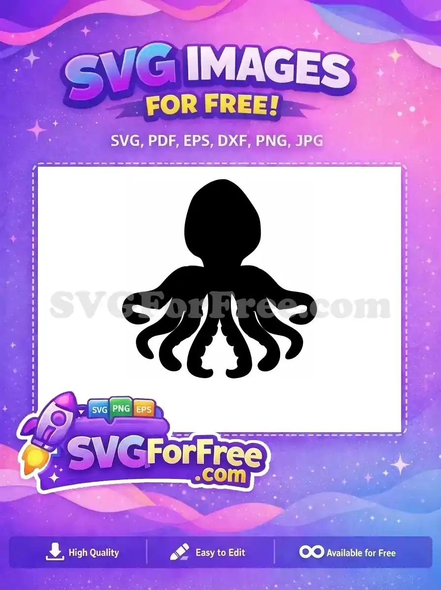 Free Tentacle Detail Free Sea Animal Octopus Free SVG