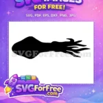 Free Black Octopus Tentacles Free Silhouette Sea Free SVG 2 - Instant Download