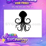 Free Tentacle Design Free Sea Creature Octopus Free SVG 14 - Instant Download