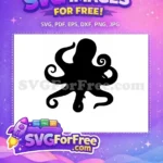 Free Tentacle Design Free Ocean Creature Octopus Free SVG 4 - Instant Download