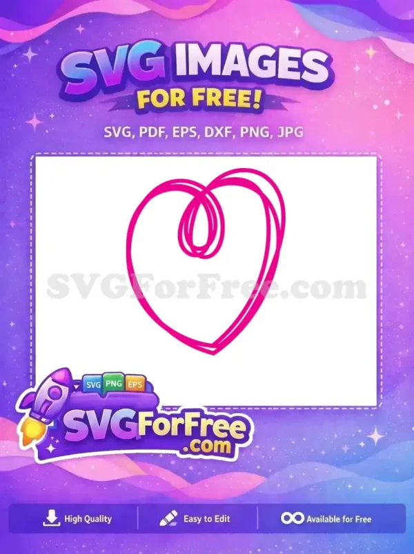 Free Pink Open Heart Free Swirls Love Free SVG Free Pink Open Heart Free Swirls Love Free SVG