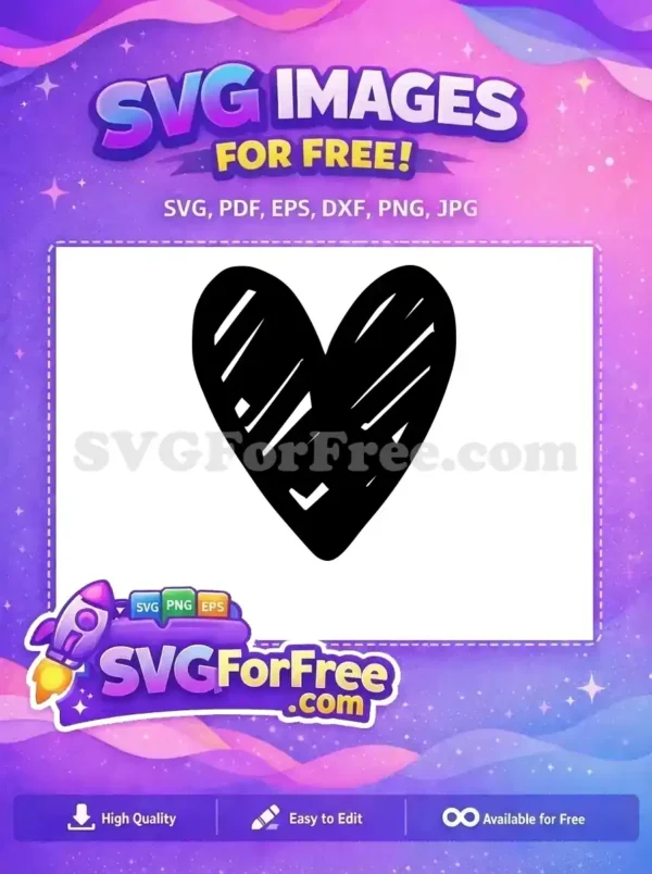 Free Black Open Heart Free Love Open Heart Free SVG