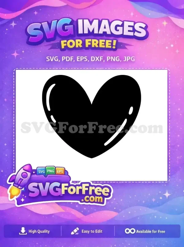 Free Black Open Heart Free Simple Outline Love Free SVG Free Black Open Heart Free Simple Outline Love Free SVG