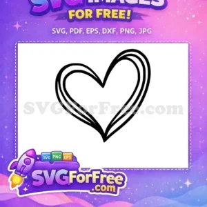 Free Black Outline Free Open Heart Design Love Free SVG Free Black Outline Free Open Heart Design Love Free SVG