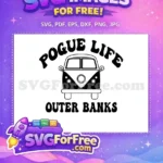 Free Retro Van Free Pogue Life Outer Banks Free SVG - Instant Download