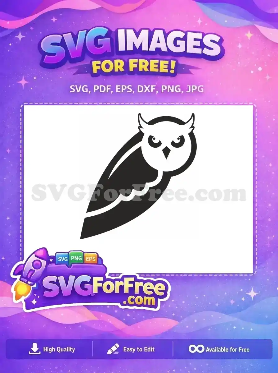 Free Sharp Eyes Free Night Hunter Owl Silhouette Free SVG