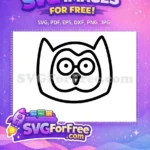 Free Detailed Bird Free Night Owl Silhouette Free SVG 1 - Instant Download