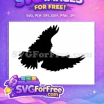 Free Flying Owl Free Bird Silhouette Design Free SVG - Instant Download