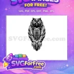 Free Simple Owl Free Minimalist Silhouette Flying Free SVG - Instant Download