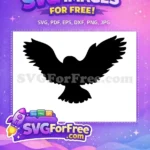 Free Barn Owl Silhouette Free Flying Wings Wildlife Free SVG - Instant Download