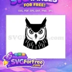 Free Simple Bird Free Flying Owl Silhouette Free SVG 2 - Instant Download