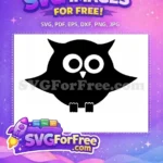 Free Flying Owl Free Bird Art Silhouette Free SVG - Instant Download