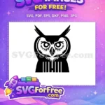 Free Detailed Eyelashes Free Sharp Beak Owl Silhouette Free SVG - Instant Download