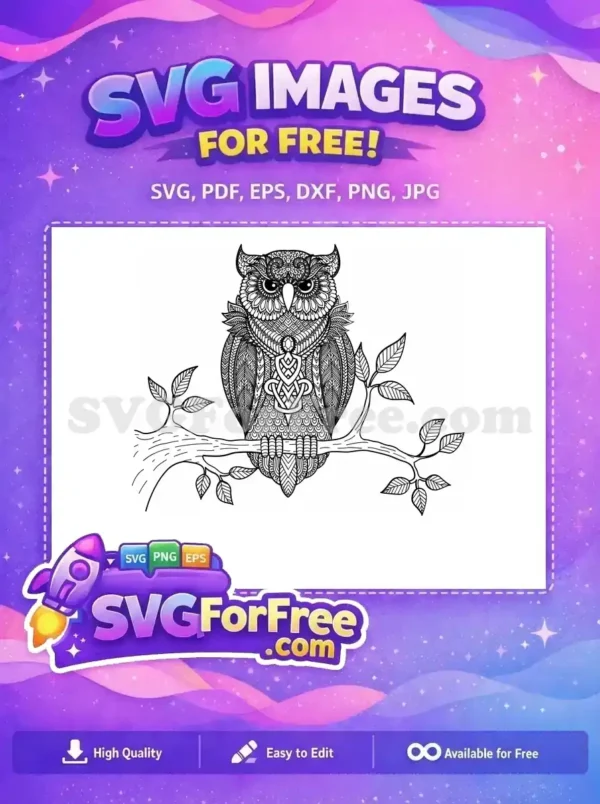 Free Minimalist Owl Free Bird Silhouette Simple Free SVG