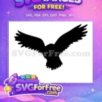 Free Flying Wings Free Owl Silhouette Dark Free SVG - Instant Download