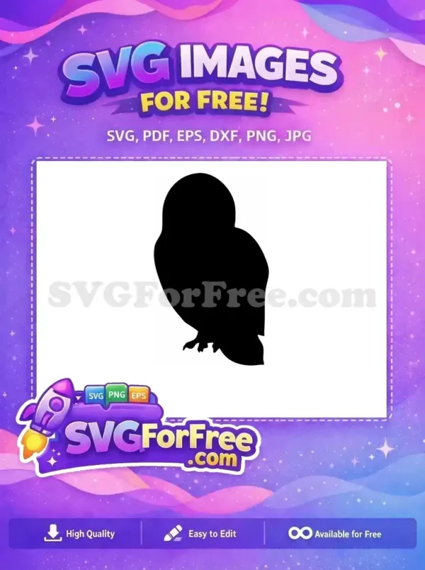 Free Simple Owl Free Minimalist Design Free SVG